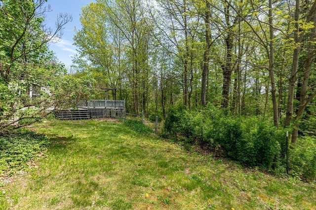 77 Center St, Ashburnham, MA 01430 - view of yard featuring a deck