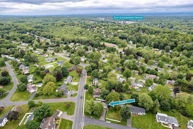 2 Ridge Rd, East Longmeadow, MA 01028 - bird's eye view of a heavily wooded area