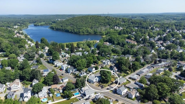 17-19 Whitehall Rd, Amesbury, MA 01913 - view of property location featuring a nearby body of water and a heavily wooded area