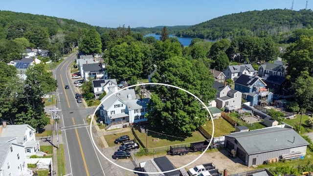 17-19 Whitehall Rd, Amesbury, MA 01913 - aerial view of residential area with a forest and a nearby body of water