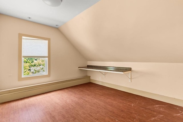 543 Newport Ave, Attleboro, MA 02703 - bonus room featuring wood finished floors, lofted ceiling, and baseboard heating