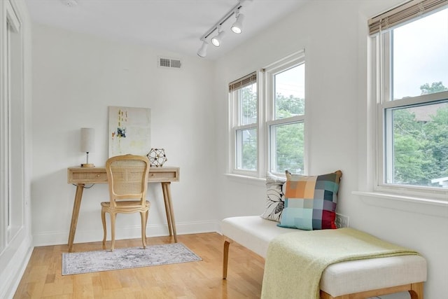 215 Norfolk St Unit 2, Cambridge, MA 02139 - living area with wood finished floors and track lighting