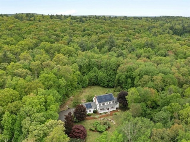 176 Spring St, Hopkinton, MA 01748 - aerial view of property and surrounding area featuring a forest