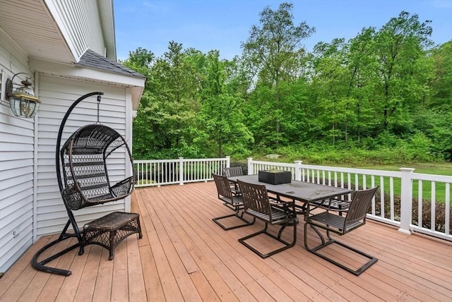 176 Spring St, Hopkinton, MA 01748 - wooden terrace featuring outdoor dining area