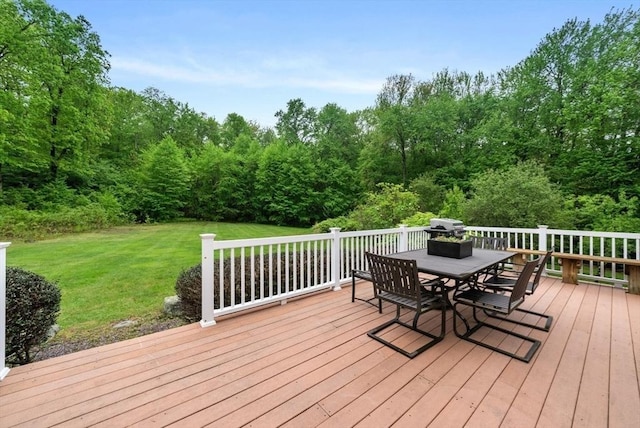 176 Spring St, Hopkinton, MA 01748 - deck with outdoor dining area and a lawn