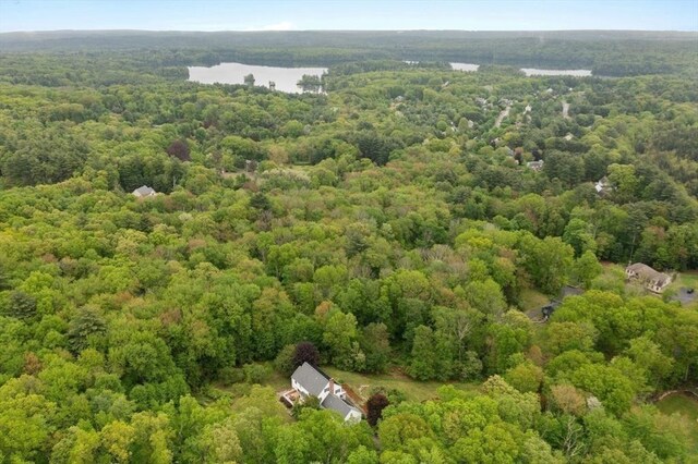 176 Spring St, Hopkinton, MA 01748 - bird's eye view of a forest and a nearby body of water