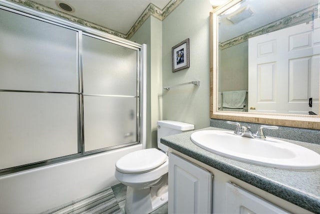 37 Pine Hill Blvd Unit 30, Mashpee, MA 02649 - bathroom with vanity and bath / shower combo with glass door