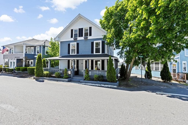 49 Bay St, Hull, MA 02045 - view of front of house with a porch