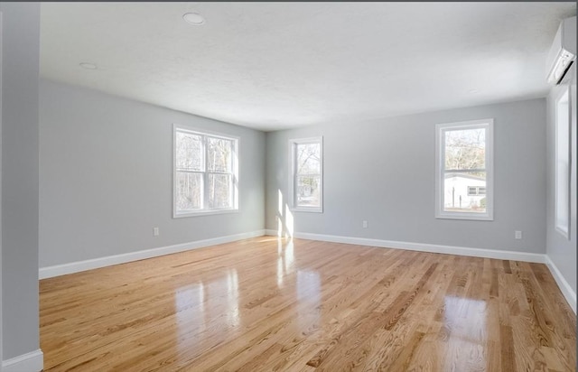 empty room featuring light hardwood / wood-style flooring