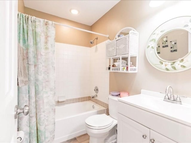 1244 Corktree E, Port Charlotte, FL 33952 - full bathroom featuring shower / bath combination with curtain and vanity