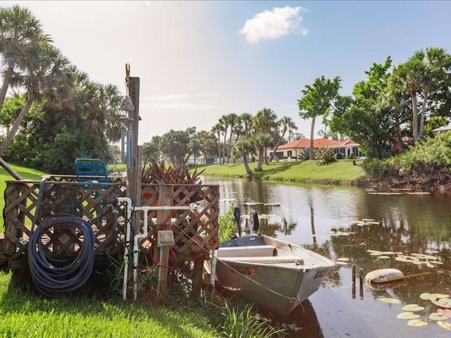 1244 Corktree E, Port Charlotte, FL 33952 - dock with a water view