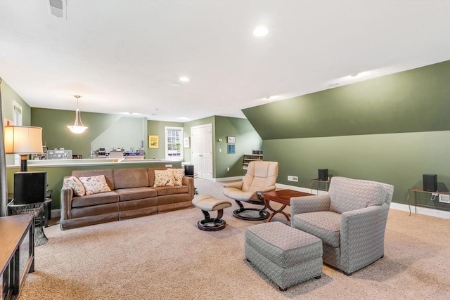 15 Sylvan Dr, Stow, MA 01775 - carpeted living area with baseboards and recessed lighting