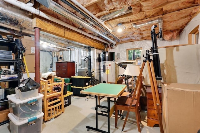 15 Sylvan Dr, Stow, MA 01775 - basement with hybrid water heater