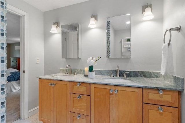 163 Candlestick Rd, North Andover, MA 01845 - bathroom with double vanity