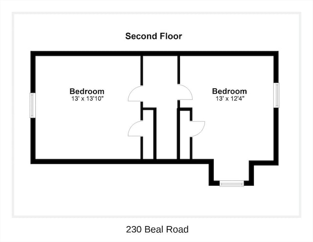 230 Beal Rd, Waltham, MA 02453 - floor plan / room layout