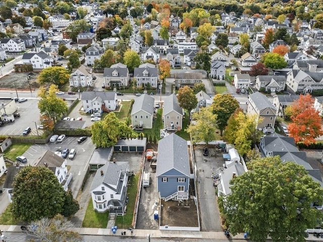 drone / aerial view featuring a residential view