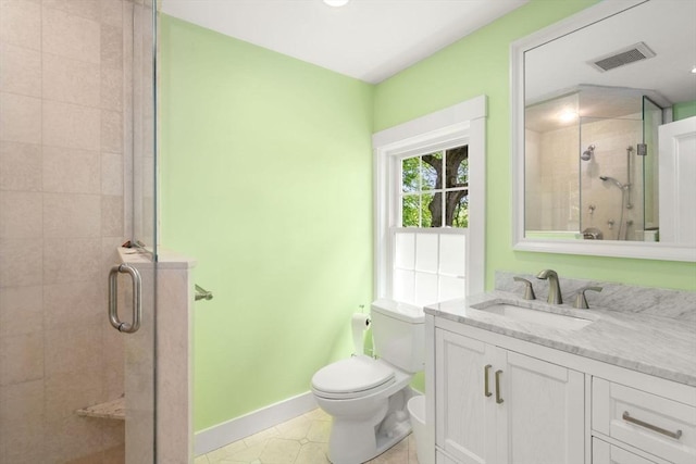 32 School St, Belmont, MA 02478 - full bath featuring toilet, baseboards, a shower stall, and vanity