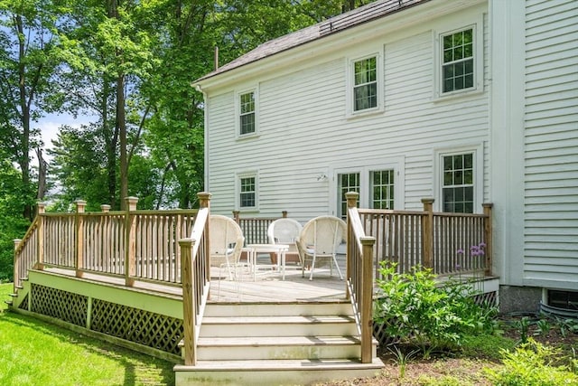 32 School St, Belmont, MA 02478 - view of wooden deck