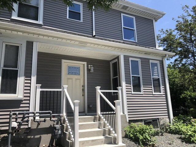 exterior space featuring a porch