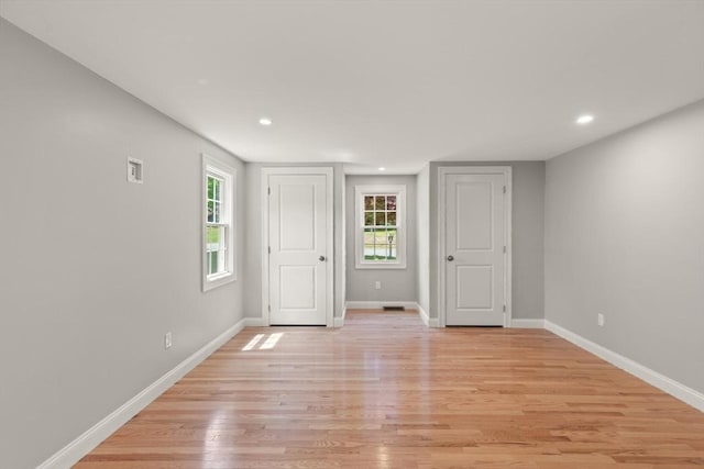 7 Chestnut St, West Newbury, MA 01985 - spare room featuring light wood-style floors, baseboards, and recessed lighting
