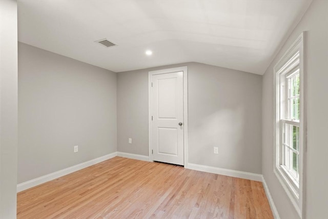7 Chestnut St, West Newbury, MA 01985 - spare room featuring lofted ceiling, light wood finished floors, baseboards, and recessed lighting