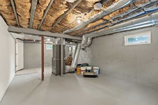 7 Chestnut St, West Newbury, MA 01985 - below grade area with heating unit and plenty of natural light