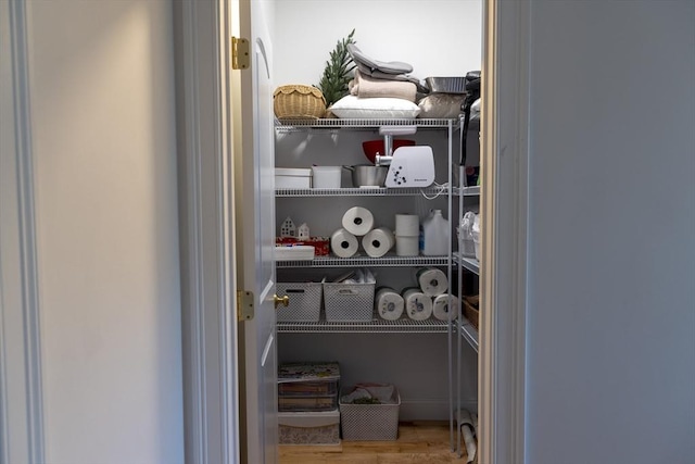 view of storage area