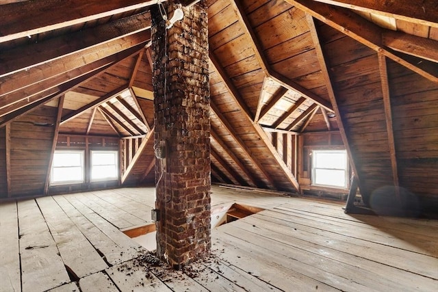 view of attic