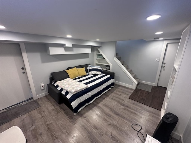 28 Roberts St, Malden, MA 02148 - bedroom featuring wood finished floors, recessed lighting, and baseboards