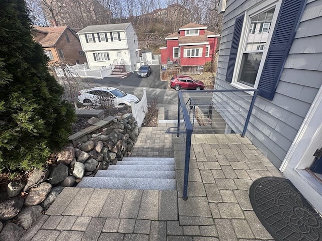 28 Roberts St, Malden, MA 02148 - view of patio featuring a residential view