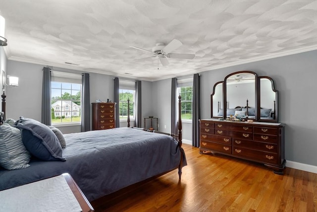 75 Birchwood Rd, Tewksbury, MA 01876 - bedroom featuring light wood-style flooring, crown molding, and ceiling fan