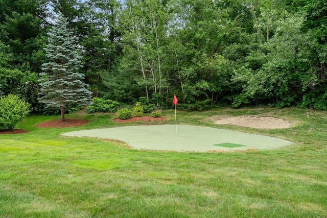 75 Birchwood Rd, Tewksbury, MA 01876 - view of home's community with an area to practice putting and a lawn