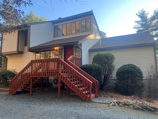 view of rear view of property