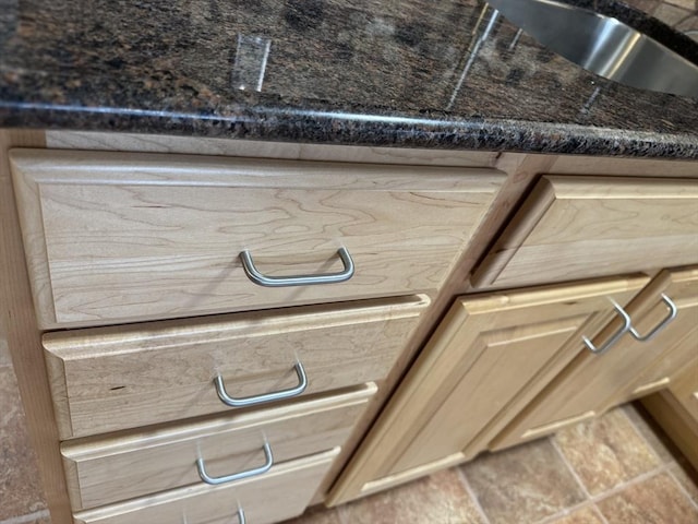 details with light brown cabinetry