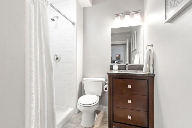 474 E 3rd Unit 2, Boston, MA 02127 - full bathroom with toilet, vanity, and tiled shower