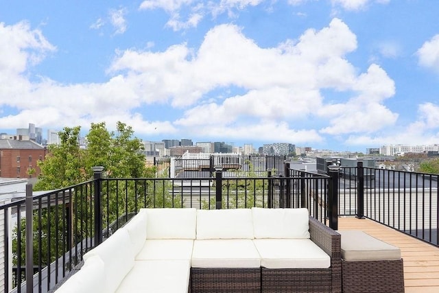 474 E 3rd Unit 2, Boston, MA 02127 - view of patio / terrace with an outdoor hangout area and a city view