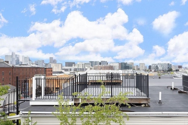 474 E 3rd Unit 2, Boston, MA 02127 - deck featuring a skyline view