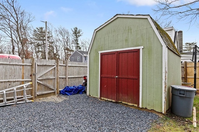 view of outdoor structure