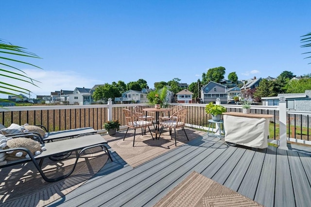 12 Moreland Ave, Hull, MA 02045 - wooden terrace with a residential view