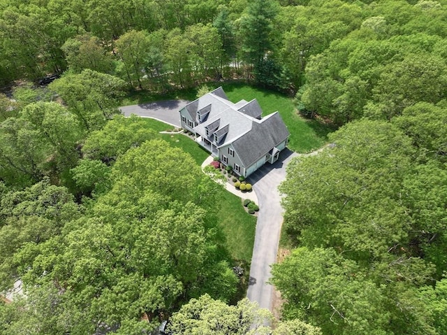 2 Powers Rd, Mendon, MA 01756 - aerial view of property and surrounding area with a heavily wooded area