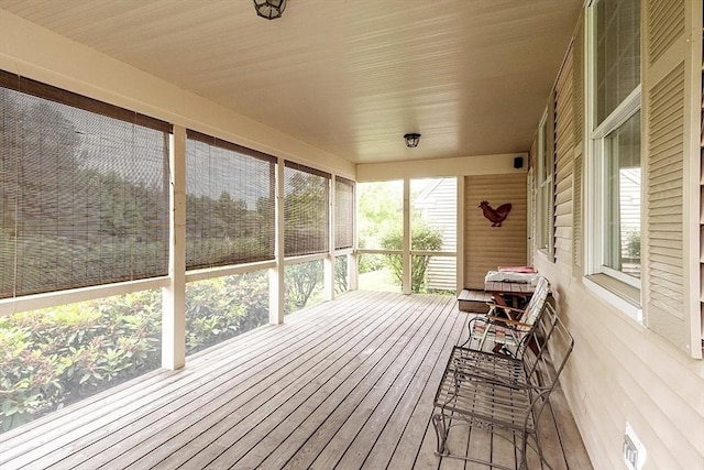 view of sunroom / solarium