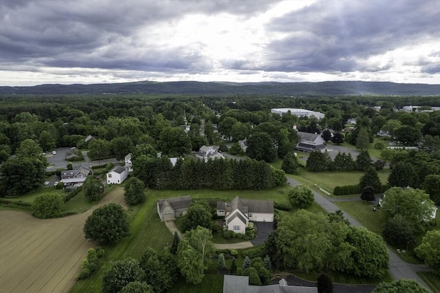 bird's eye view featuring a mountain view