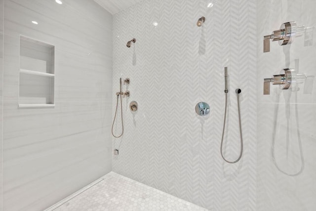 61 Heath St, Brookline, MA 02445 - full bathroom featuring tiled shower