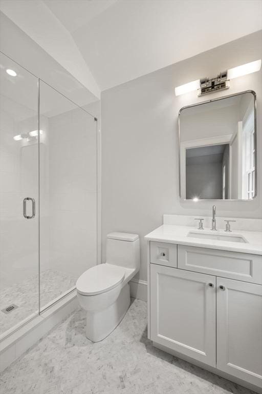 61 Heath St, Brookline, MA 02445 - bathroom with toilet, vanity, and a shower stall