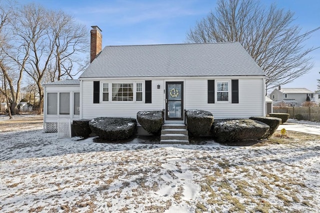 view of front of home