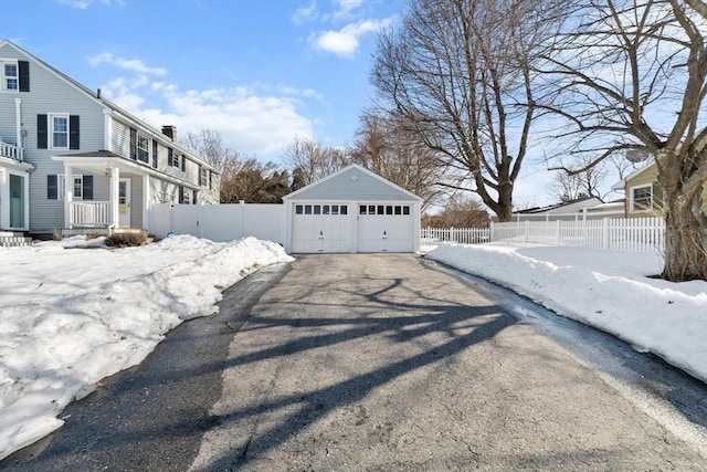 view of road with aphalt driveway