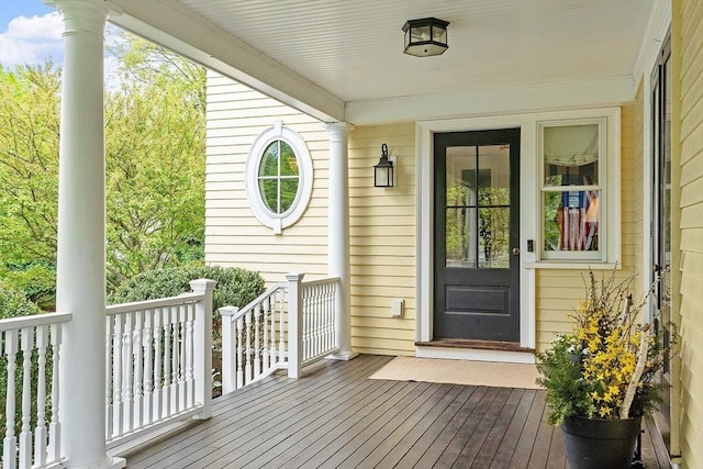 59 Elm St, Concord, MA 01742 - view of exterior entry featuring covered porch