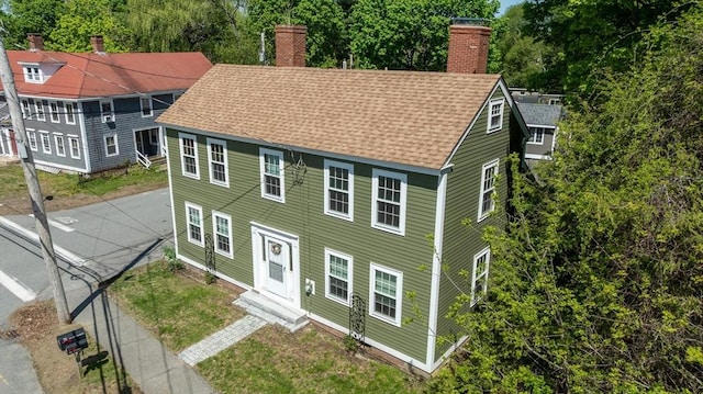 view from above of property