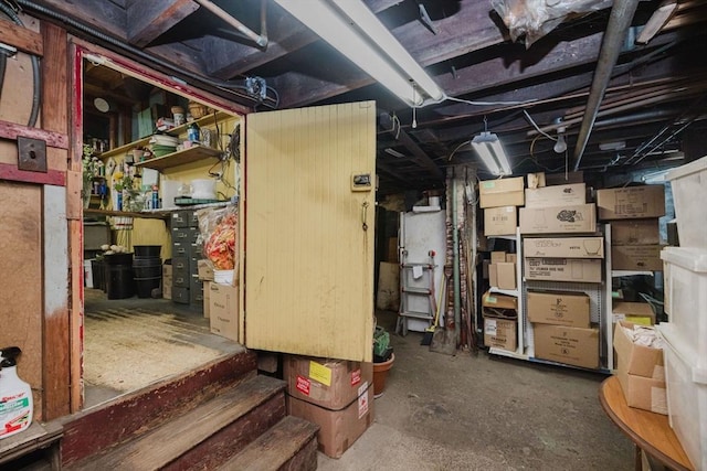 view of storage area