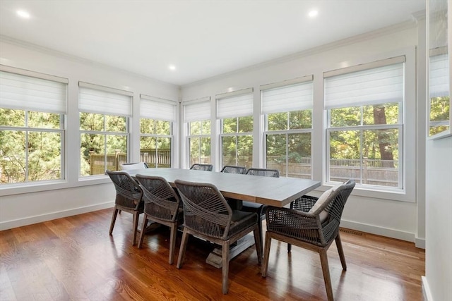 view of sunroom / solarium